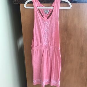 Lucky Brand Girls Medium Summer Peach Dress